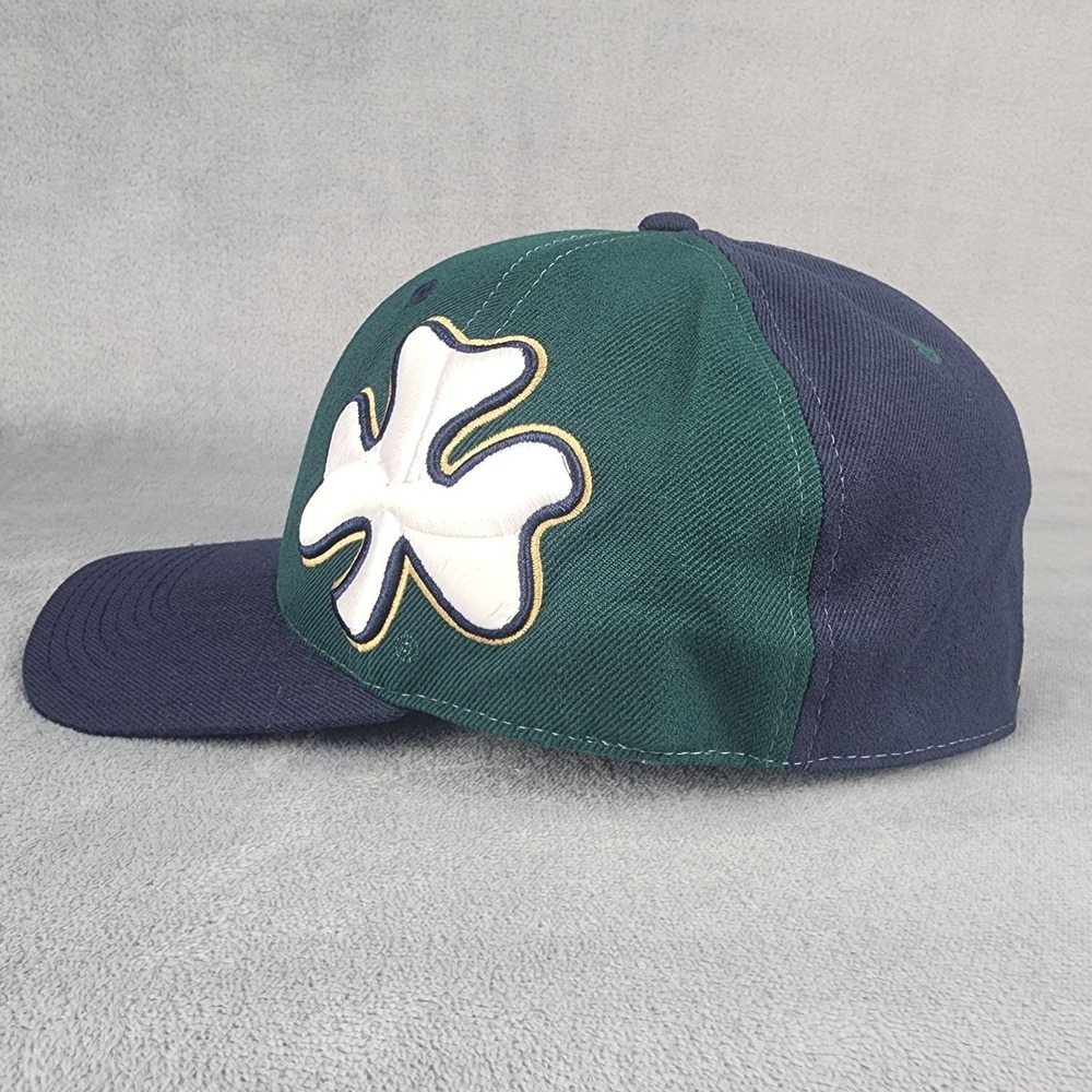 Vintage Notre Dame Fighting Irish Hat Size 8 Shamrock Twins Enterprise Fitted - Picture 7 of 7